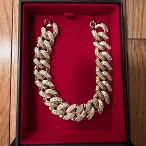 12MM ICED MIAMI CUBAN LINK CHOKER CHAIN